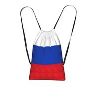 Yyoretp Russian Flag Print Drawstring Backpack,String Backpack Storage bag for Sport Beach Swim Gym Traveling.