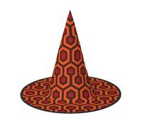 Yyoretp Shining Overlook Print Halloween Costume Witch Hat Adults carnival Cosplay party Costume Accessories