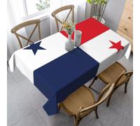 Yyoretp Stylish Flag of Panama Print Rectangular Washable Tablecloth for Wedding Party Kitchen Dining Decorative