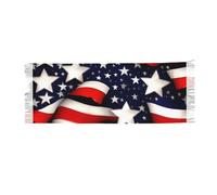 Yyoretp Super soft Winter American Flag Stars Stripes Print cashmere warm tassel scarf and Shawl,Fashion Large Shawl wraps.
