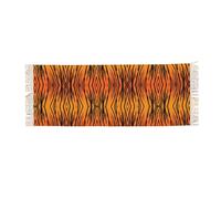 Yyoretp Super soft Winter Tiger Stripe Print cashmere warm tassel scarf and Shawl,Fashion Large Shawl wraps.