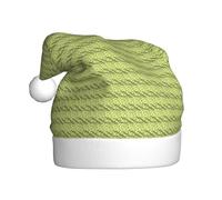 Yyoretp Sushi Dill Pickles Print Christmas Hat for Adult Santa Hat Unisex Velvet Holiday Xmas Hat for Festive Party