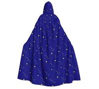 Yyoretp Unisex Alaska state flag Print adult hooded cloak robes capes for Halloween cosplay death vampire costumes