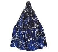 Yyoretp Unisex robes capes Adult Glow in The Dark Print Hooded Cloak for Halloween Death vampire Cosplay Costumes