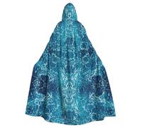 Yyoretp Unisex robes capes Adult Tropical Ocean Beach Theme Print Hooded Cloak for Halloween Death vampire Cosplay Costumes