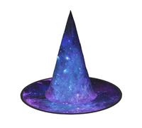 Yyoretp Universe Galaxy Star Space Print Halloween Costume Witch Hat Adults carnival Cosplay party Costume Accessories