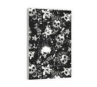 Yyoretp White Punk Skull Print Building Blocks Puzzle,Building block puzzle toy game for brain development