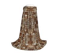 Yyoretp Wine cork Print Hooded Cloak For youngsters with Halloween Christmas Cosplay Hooded Cape Costume