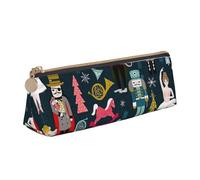 Yyoretp Women_s Nutcracker Ballet Xmas Dance Print Simple Triangular Pen case Storage Bag for Office Supplies,Cosmetics,toiletries