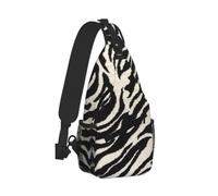 Yyoretp Zebra Animal Print Sling Bag Small Crossbody Backpack Chest Shoulder Bag Travel Hiking Daypacks