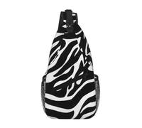 Yyoretp Zebra Print Print Sling Bag Crossbody Shoulder Backpack Chest Pack for Travel Hiking Climbing