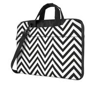 Yyoretp ZigZag Stripe Print Laptop bag,portable single shoulder laptop Sleeve Case,Compatible with 13-16inch