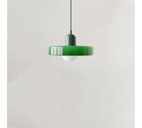 YYQBY Mid Century Pendant Light Retro Green Glass Hanging Light Farmhouse Single Large Ceiling Pendant Light Kitchen Island Sink Nordic Modern Chandelier for Bedroom Dinning Room Cafe Bar YYQBYY (Col