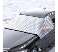YYQWEE Car Windscreen Covers Frost for Nissan Micra (K12) 2003 2004 2005 2006 2007 2008 2009 2010, Ultra Thick Windscreen Cover for Winter with 8 Hidden Magnets and Side Wing Mirror Covers,M