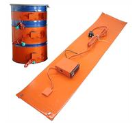 YYRHD-CZ 200L/55 Gallon Metal Oil Drum Heater, Insulated Silicone Heater Pad, Temperature Controller With Knob/digital Display 30-150℃(Digital Control,120L 250 * 1360 1700W)