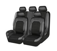 YYRTTDM 9 Pcs Car Seat Cover for Land Rover Range Rover Sport 2014 2015 2016 2017, Full Surround Leather Seat Covers Full Sets Seat Cushion Protector Accessories,Grey