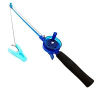 YYS - Fishing Crab Peg Crayfish Bait Rod Reel and Line Set (BLUE or PINK) - No Hooks - Great Fun For All Kids Coast Shore Rock Pool Crabbing (Blue) [31-647]