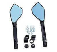 YYSMO For B&M&W K1300 / K1200 / F800 / F650 / G650 / HP2 For Ducati Monster Series/GT Series/Hypermotard Motorcycle Mirrors 8mm 10mm Aluminium Rearview Mirror(Black)