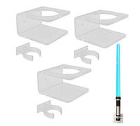 YYST Clear Light Saber Wall Mount Wall Rack Wall Holder - 3 Pack