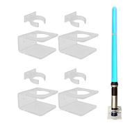 YYST Clear Light Saber Wall Mount Wall Rack Wall Holder - 4 Pack