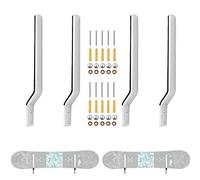 Clinch Design Stainless Steel Ski and Snowboard Storage Rack Display Rough Wall Mounted Storage Rack - (one pair) by YYST