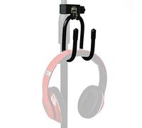 YYST Microphone Stand Clamp-On Studio Headphone Hanger Holder Hook Rack for Headphone, Cords, Tambourines, etc- No Instrument (1)