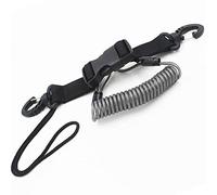 YYST One Stainless Steel Scuba Diving Lanyard Stainless Steel Spring Coiled Lanyard with Quick Release Buckle for Cameras and Dive Lights