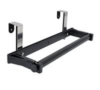 YYST Over Cabinet Door Paper Towel Holder Bar Dispenser for for Kitchen, Pantry, Mudroom, Fits Both Standard & Jumbo Rolls (Black, 1)