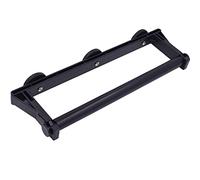 YYST Paper Towel Holder, Magnetic Mount Paper Roll Holder Rack Towel Bar for Kitchen, Refrigerator, Dryer, Grill, Garage, Toolbox, Work Bench, Metal Cabinet, BBQ (Black)