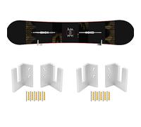 YYST Snowboard Wall Mount Snowboard Wall Rack Hanger - No Board - Fit Snowboard, Longboard (2)