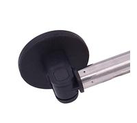 YYST Type B 39.5" Magnetic Curtain Rods for Metal Doors Magnetic Rod Extends for Iron and Steel Place, Magnetic Cafe Curtain Rod- W Magnets (Black-1)