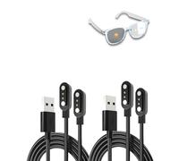 yystao (2 Pack) Charging Cable for Tulbeys GS07 AI Smart Glasses, Stable magnetic USB Charger Cord compatible with Tulbeys GS07