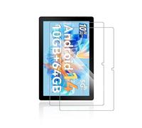 yystao 2 Pack Screen protector for Ainmel LVEA1001/Ainmel A10/Ainmel 1026 Tablet 10 inch, Tempered Glass Film, 9H Hardness，Anti-Scratch, Touch-Sensitive, HD Clear