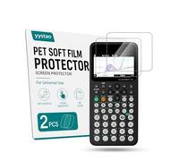 yystao 2 Pack Screen Protector for Casio fx-CG100 Graphing Calculator | HD clear PET film with anti-scratch and anti-fingerprint protection, providing a soft and precise fit for daily use