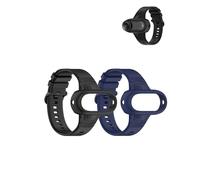 yystao 2 pcs Case for Insta360 GO 3S, Protective Silicone Case Cover Compatible with Insta360 GO 3S/3/2/2, Soft Shell,Scratch-Resistant, Anti-Drop, Strap Style (Black&Blue)