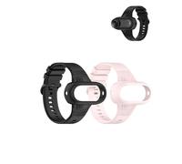 yystao 2pcs Protective Case for Insta360 GO 3S, Protective Silicone Case Compatible with Insta360 GO 3S/3/2, Soft Shell, Scratch-Resistant, Drop-Proof, Bracelet Design (Black and Pink)