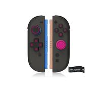 yystao (4 Pack) Joystick Kappen für Switch 2, silikon-schlüsselkappen Joystick-Ersatzabdeckungen für Switch, Ersatzteile kompatibel mit Switch 2,SchwarzRot