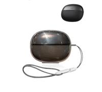 yystao Case for SHOKZ OpenDots 2 Earbuds, TPU Protective Case Cover, Shockproof Scratch-Resistant Earbuds Case Skin with Anti-Lost Lanyard, Slim Fit Full Protection, Black