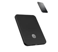 yystao Case for Xiaomi Ultrathin Magnetic Power Bank 5000mAh 15W, Shockproof Soft Silicone Case - Drop Protection for Daily Use, Black