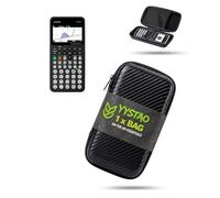 yystao EVA Case for Casio fx-CG100 Graphing Calculator, Shockproof Protective Pouch with Mesh Pocket, Water-Resistant Travel Carrying Bag, Black