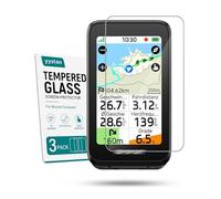 yystao Pack of 3 Screen Protectors for iGPSPORT BiNavi Air 3.0 Inch Bicycle Computer, 9H Hardness Screen Protector, HD Crystal Clear Bicycle Computer Tempered Glass Film