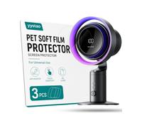 yystao Screen Protector for Jisulife Table Fan Pro3, HD Clear Anti-Scratch Anti-Fingerprint PET Soft Protective Film, 3 Pack