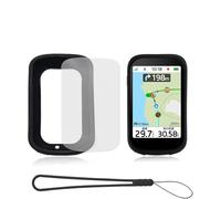 yystao Silicone Case for iGPSPORT BSC500 GPS Sat Nav + 1 PET Soft Film & 1 Lanyard - Shockproof, Water Resistant, Dustproof - Black