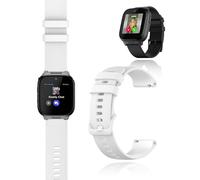 yystao Strap for Cosmo JrTrack 5, Soft Silicone Watch Band Compatible with Cosmo JrTrack 5 - Skin-friendly Watch Band Strap Replacement 20 MM, White