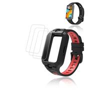 yystao Strap for Huawei Band 11 Pro with 3 Pieces Hydrogel Films, Replacement Strap with HD Scratch-Resistant Watch Film, Complete Protection Accessory Set
