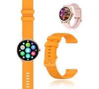 yystao Strap for ZOSKVEE DR06, Soft Silicone Watch Band Compatible with ZOSKVEE DR06 - Skin-friendly Watch Band Strap Replacement 18MM, Orange