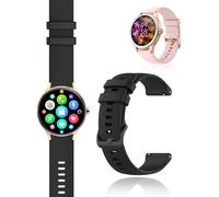 yystao Strap for ZOSKVEE DR06, Soft Silicone Watch Band Compatible with ZOSKVEE DR06 - Skin-friendly Watch Band Strap Replacement 18MM, Black