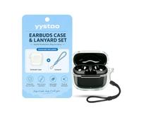 yystao TPU Case for Anker Soundcore P42i Earbuds, Clear | Shockproof and scratch-resistant protective cover with anti-lost lanyard, slim fit and full protection