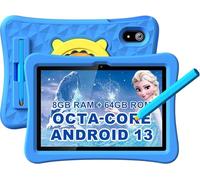 YYSWIE Kids Tablet 10.1 inch with Stylus Pen&Case, Octa-Core 8GB RAM 64GB ROM, KIDOZ Pre-Installed Toddlers Tablet for Kids Ages 3-12, 7000mAh Android Tablets with Parental Control (CT1001)
