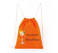 YYSWSAKY Hallöchen Aperölchen Sports Bag, Holy Aperol Gym Bag with Drawstring, Personalised Gym Bag, Backpack, Gym Bag (37 x 46 cm), orange, 44